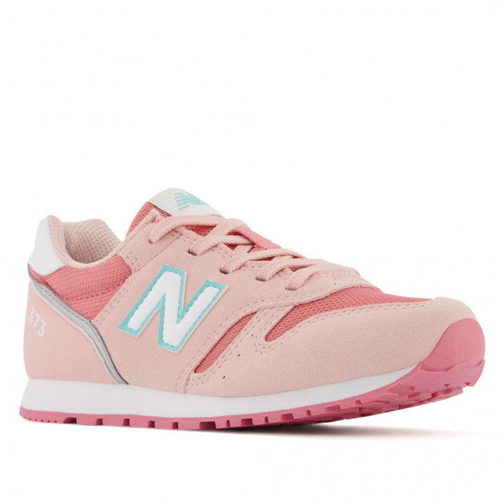 Zapatillas deporte New Balance 373 rosa niebla con rosa y cierre de velcro tallas 36 a 40 - Querol online
