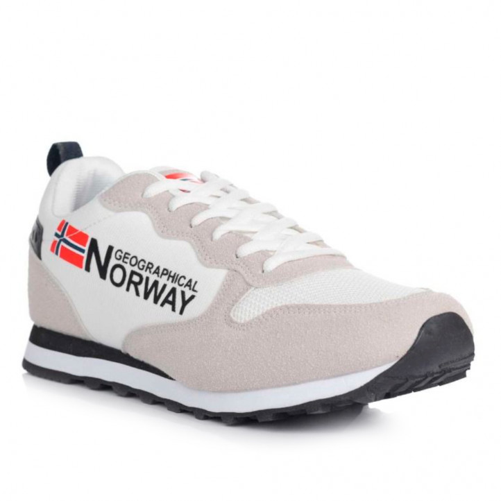 Zapatillas deportivas NORWAY blancas con cordones - Querol online