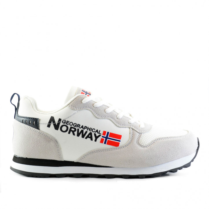 Zapatillas deportivas NORWAY blancas con cordones - Querol online