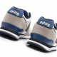 Zapatillas deportivas Mustang 084467 blancas con detalles en azul - Querol online