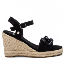 Sandalias cuña Xti 044999 de antelina con cuña y cadena - Querol online