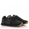 Zapatillas deportivas Mustang 69983 negres amb detalls rose silver