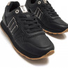 Zapatillas deportivas Mustang 69983 negres amb detalls rose silver