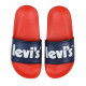 chanclas Levi's azules con suela roja - Querol online