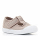 Zapatillas lona Victoria beige con tira - Querol online