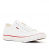 Zapatillas lona Levi's hernandez blancas con puntera de goma