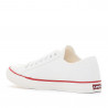 Zapatillas lona Levi's hernandez blancas con puntera de goma