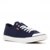 Zapatillas lona Levi's hernandez azules con puntera de goma