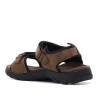 Sandalias Lois marrones con doble velcro