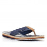 Sandàlies Lois denim amb detall cuir