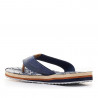 Sandàlies Lois denim amb detall cuir