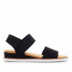 Sandalias planas Skechers bobs desert kiss negras - Querol online