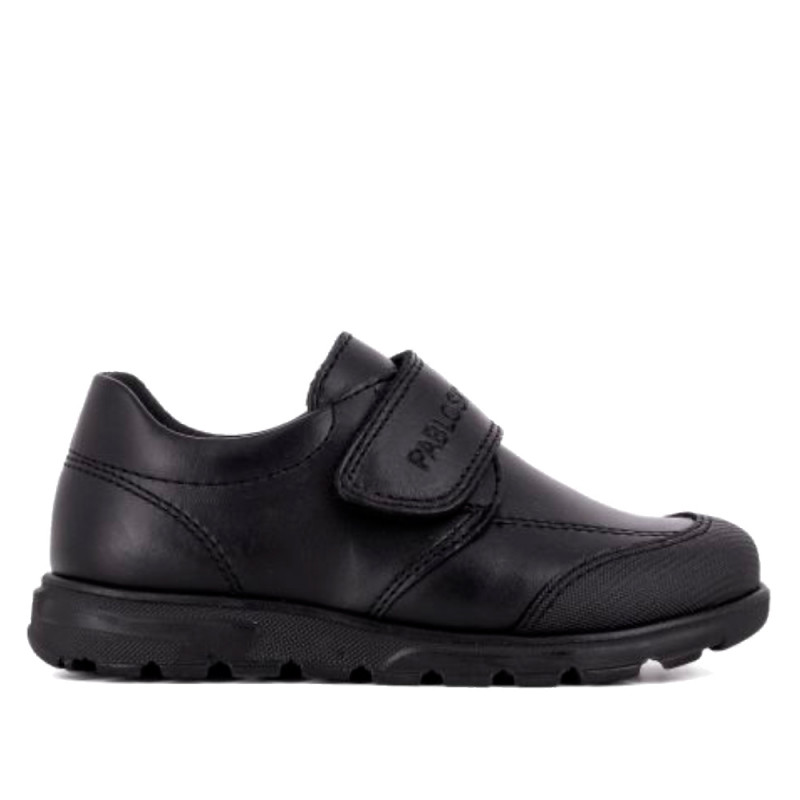Zapatos Cerrados Negros De Piel Con Velcro Pablosky | Querolets | Querol