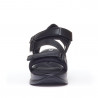 Sandàlies falca Chika 10 totalment negres d'estil esportiu