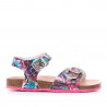 sandàlies Pablosky tipus bio amb flors estil graffiti