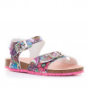 sandàlies Pablosky tipus bio amb flors estil graffiti