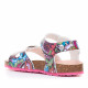 sandalias Pablosky tipo bio con flores estilo graffiti - Querol online