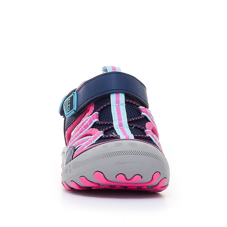 sandalias Gioseppo deportivas azul y rosa para niños abaira - Querol online