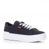 Zapatillas lona Levi's malibu 2.0 negras