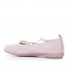 Bailarinas Vulladi rosa metalizada con tiras cruzadas