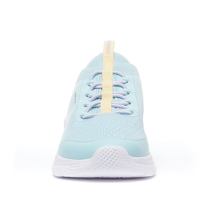 Zapatillas deporte Geox estilo calcetín con cordones elásticos azules - Querol online