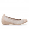 Bailarinas Vulladi color crema con una ligera cuña