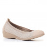 Bailarinas Vulladi color crema con una ligera cuña