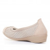 Bailarinas Vulladi color crema con una ligera cuña