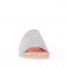 Sabatilles casa The Pool Slippers grises amb sola color salmó