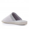 Zapatillas casa Vulladi grises con margen de puntitos