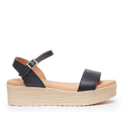 Sandalias plataformas Redlove fabienne negras con plataforma - Querol online
