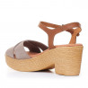 Sandalias tacón Redlove eliette beige cruzadas