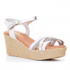 Sandàlies falca Redlove hélène blanques amb diverses tires