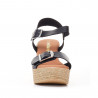 Sandalias cuña Redlove jerome negras con hebilla