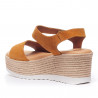 Sandalias cuña Redlove dennise marrones con plataforma