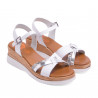Sandàlies falca Porronet PELL BLANQUES CARA