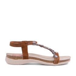 Sandalias planas Porronet  SERRAJE CUERO DANA - Querol online