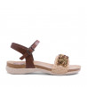 Sandàlies planes Porronet BIO PELL MOKA DINA