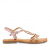 sandàlies Gioseppo en or rosa i cristalls deland