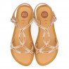 sandalias Gioseppo en oro rosa con cristales deland