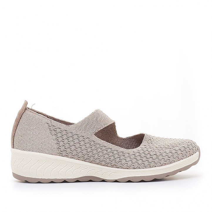 Zapatillas cuña Skechers relaxed fit: up-lifted grises