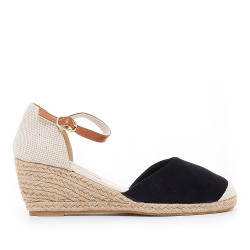 Espardenyes falca Stay negres agafades al turmell - Querol online