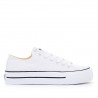 Zapatillas lona John Smith blancas con doble suela