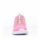 Zapatillas deporte Geox estilo calcetín con cordones elásticos rosas - Querol online