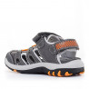 sandalias Pablosky con doble velcro pro23 en gris y naranja