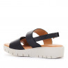 Sandàlies falca Redlove colette de doble banda negra