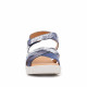Sandalias cuña Redlove clarice azules con estampado - Querol online