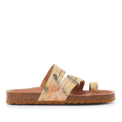 Sandalias planas Redlove valerie estampada con multiples tiras - Querol online