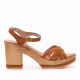 Zapatos tacón Redlove suzette marrones de tiras cruzadas - Querol online