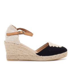 Espardenyes falca Redlove pauline negres amb cordons - Querol online